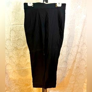 Anne Klein Women’s Black Professional Straight Leg Pants - Gold Buttons (M)